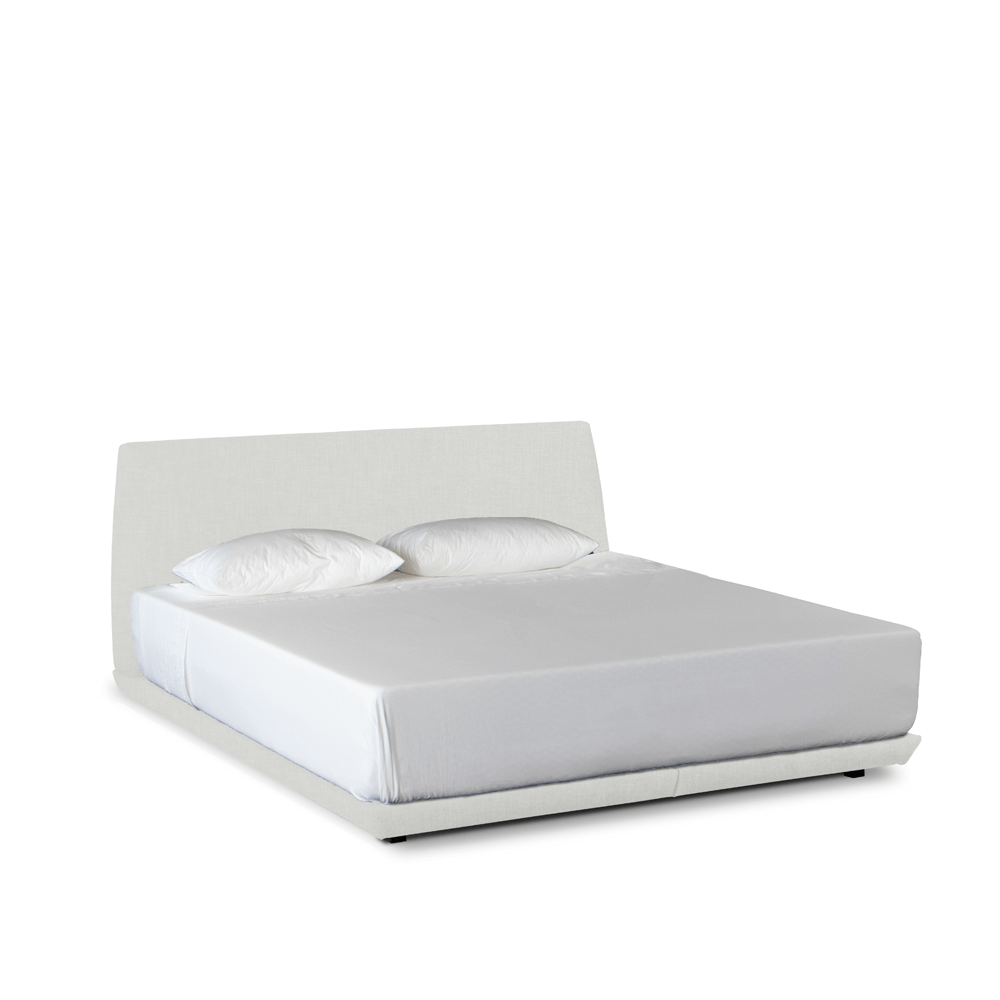cama-soho-iki-baixa-king-size-193x203cm-linho-bege-alto-padrao-design-moderno-atual-feita-a-mão-iki-home cama soho king linho